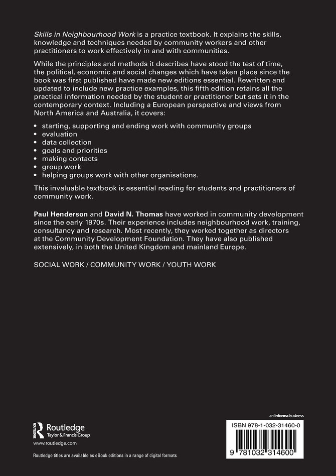 Skills in Neighbourhood Work