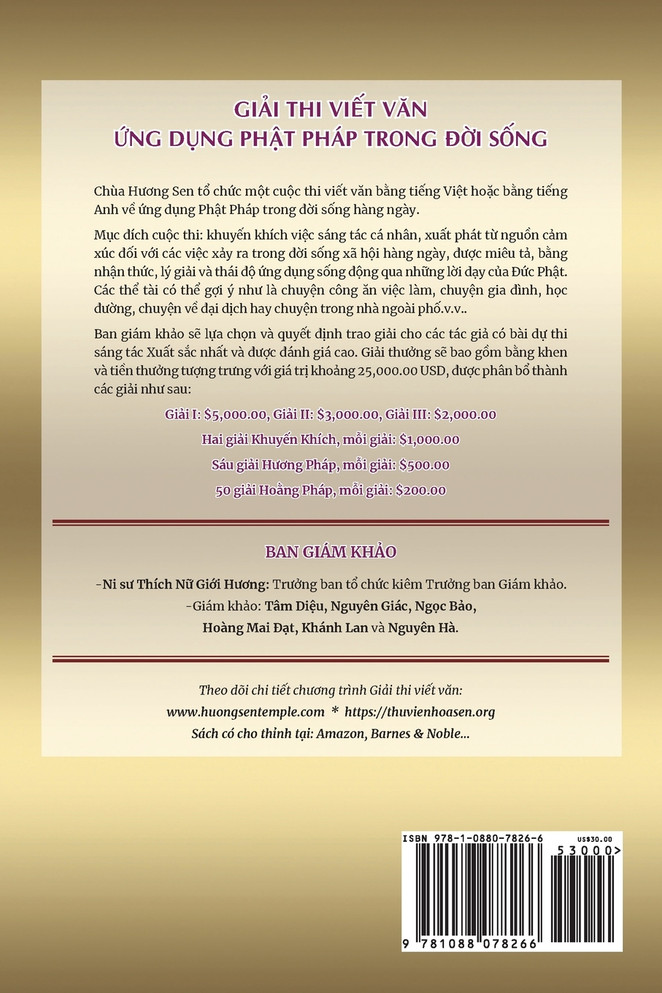 Hương Pháp 2022 (Tuyển tập các Bài Thi Trúng Giải  Cuộc Thi Viết Văn Ứng Dụng Phật Pháp 2022)