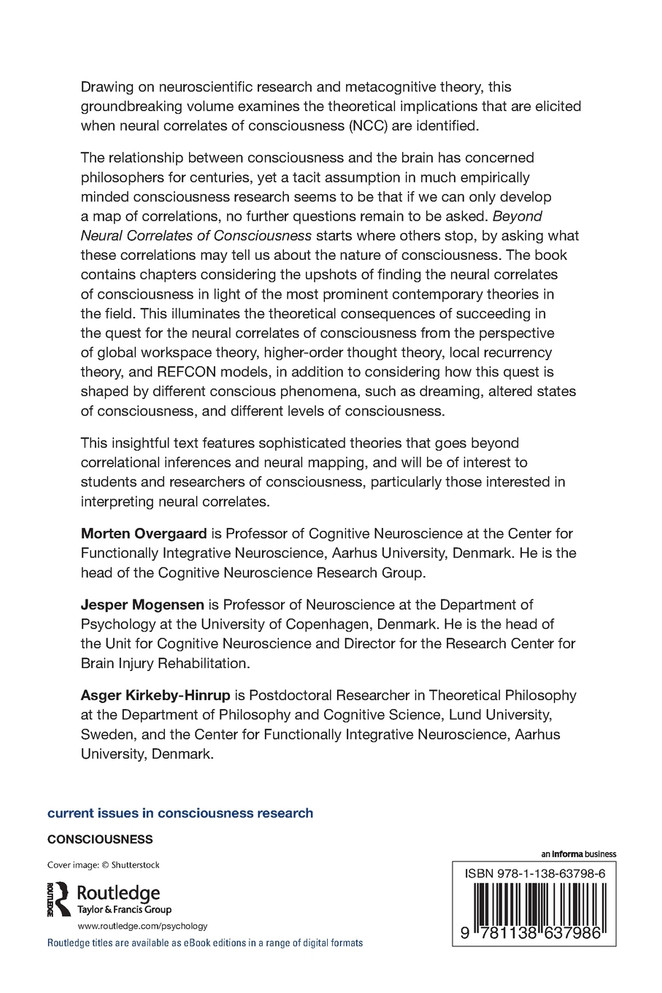Beyond Neural Correlates of Consciousness