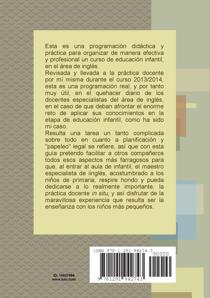PROGRAMACIÓN DIDÁCTICA DEL ÁREA DE INGLÉS para SEGUNDO CICLO DE EDUCACIÓN INFANTIL. (De 3 a 5 años)
