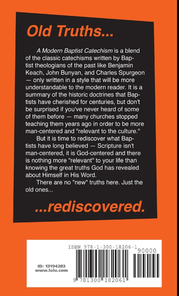 A Modern Baptist Catechism