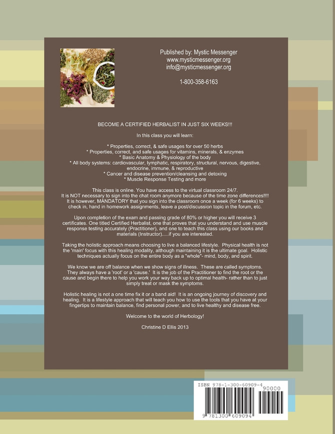 Basic Herbalist Certification Course