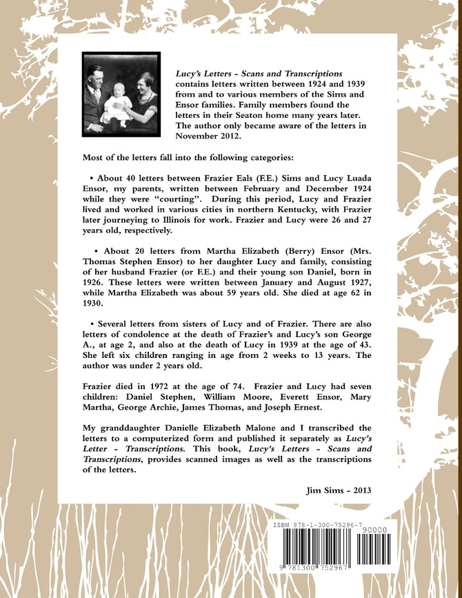 Lucy's Letters - Scans and Transcriptions
