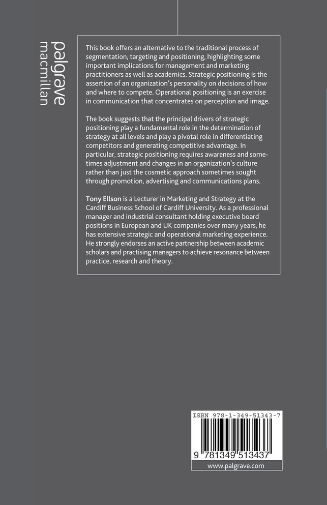 Culture and Positioning as Determinants of Strategy