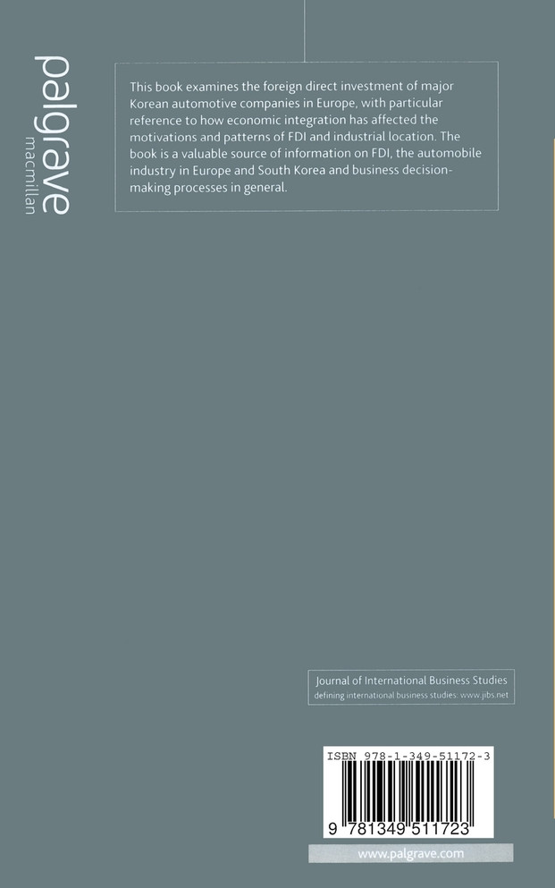 Korean Automotive Foreign Direct Investment in Europe