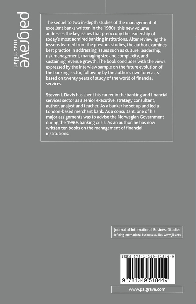 Excellence in Banking Revisited!