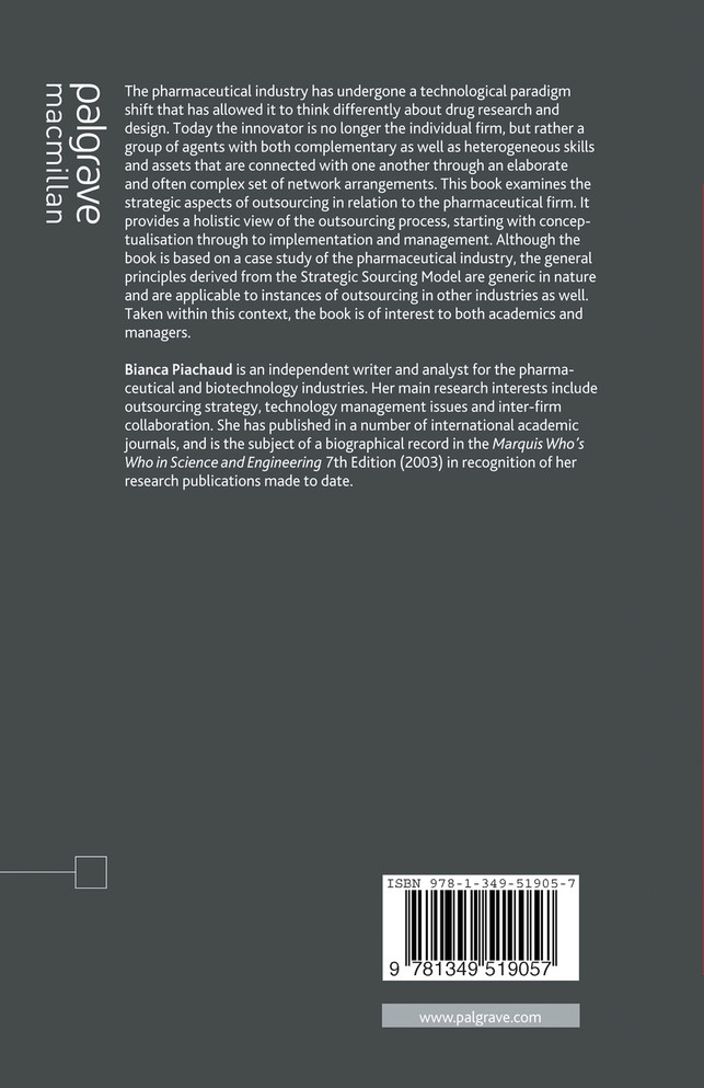 Outsourcing of R&D in the Pharmaceutical Industry