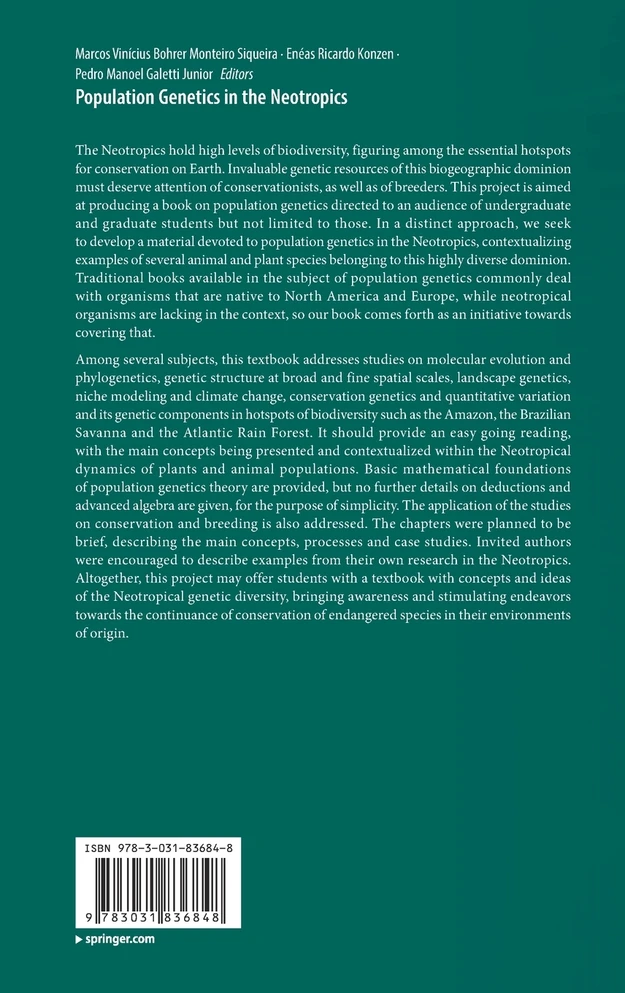 Population Genetics in the Neotropics