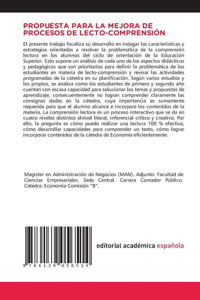 PROPUESTA PARA LA MEJORA DE PROCESOS DE LECTO-COMPRENSIÓN