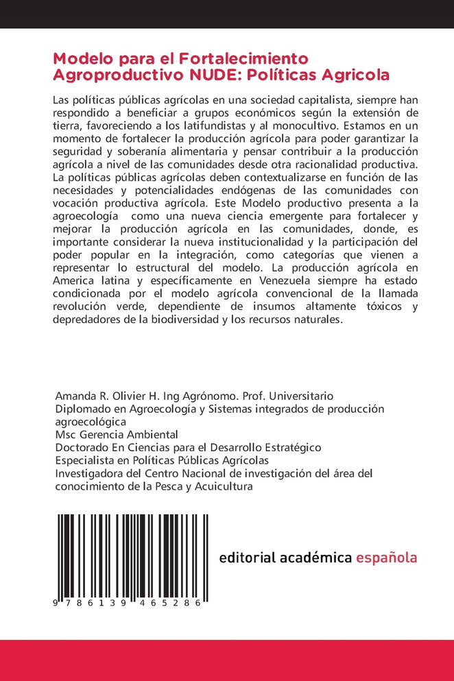 Modelo para el Fortalecimiento Agroproductivo NUDE