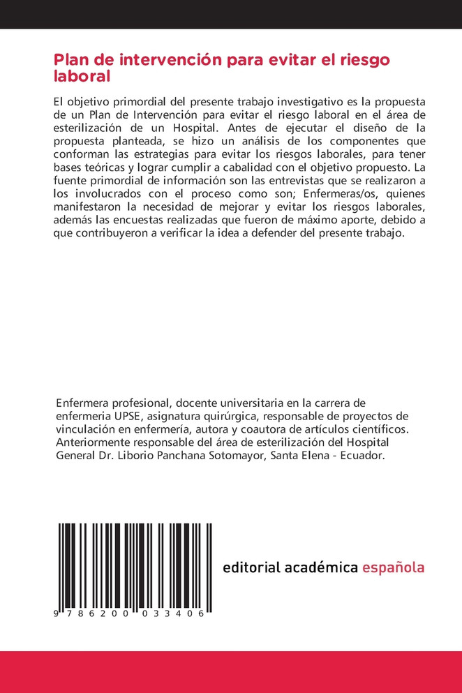 Plan de intervención para evitar el riesgo laboral