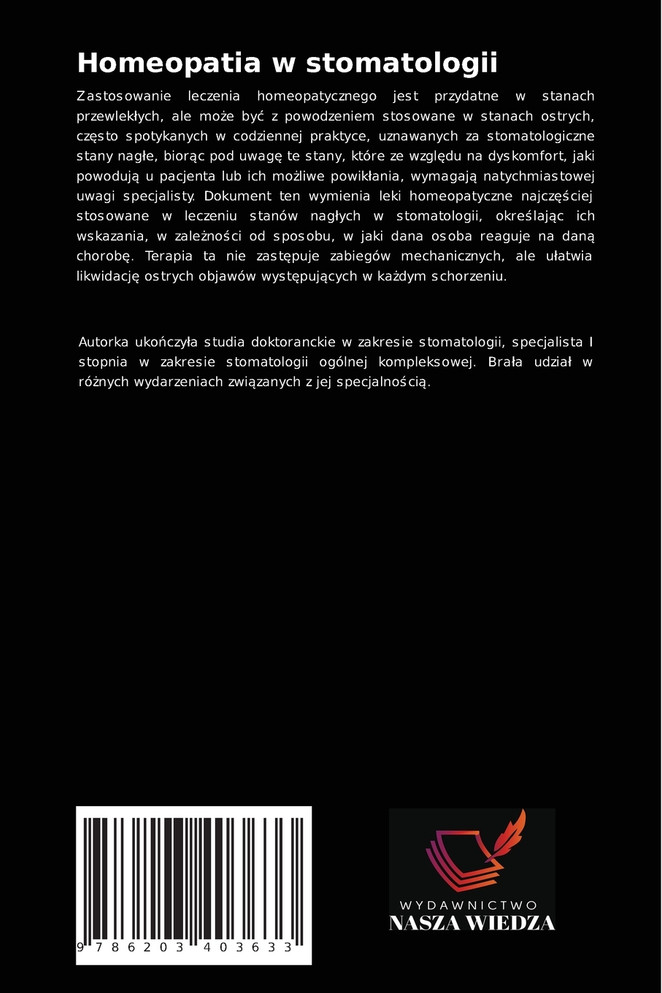 Homeopatia w stomatologii