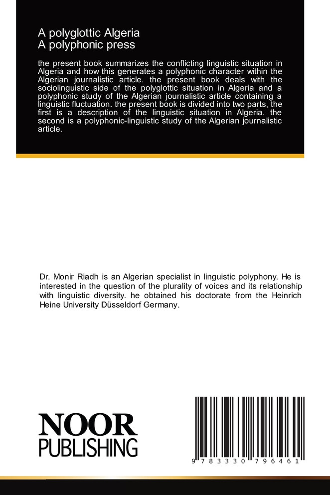A polyglottic Algeria A polyphonic press
