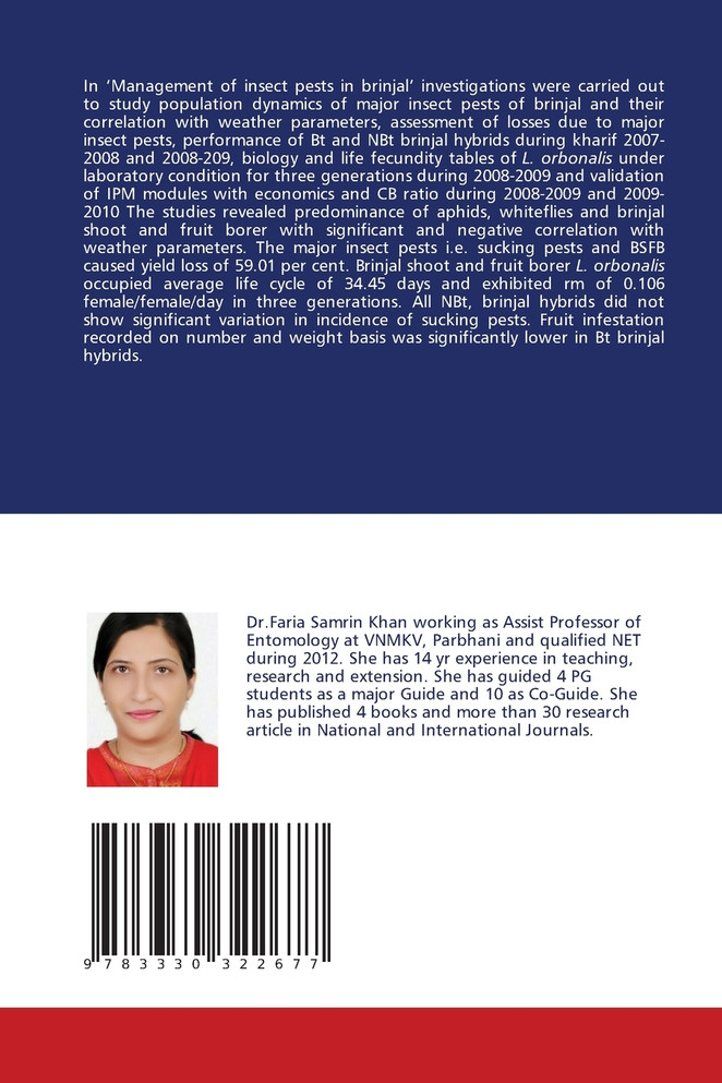 MANAGEMENT OF INSECT PESTS IN BRINJAL