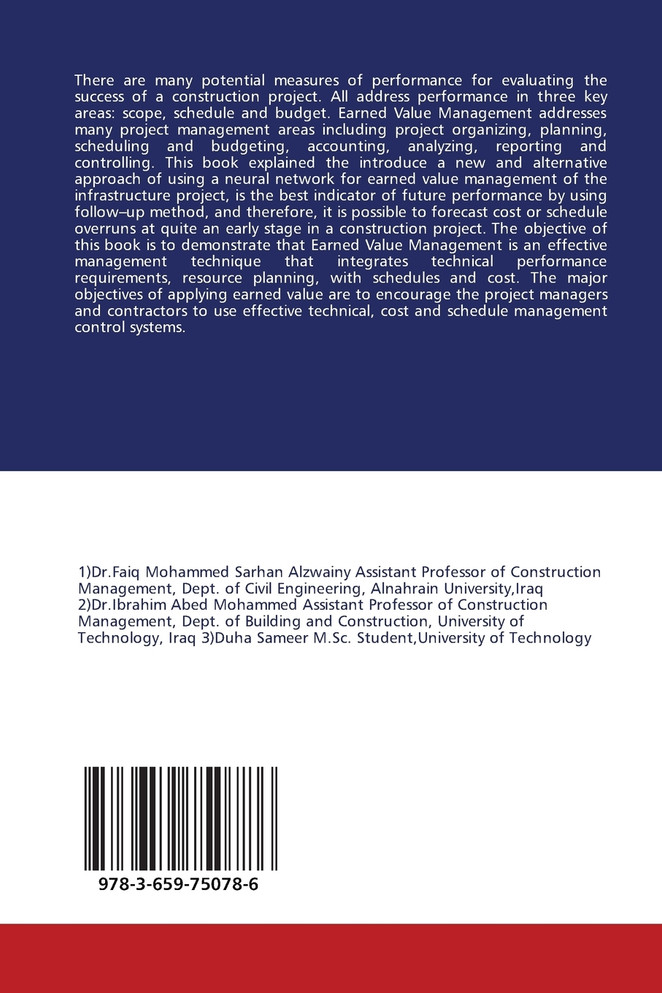 Earned Value Management in Construction Project