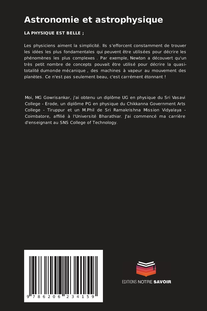 Astronomie et astrophysique