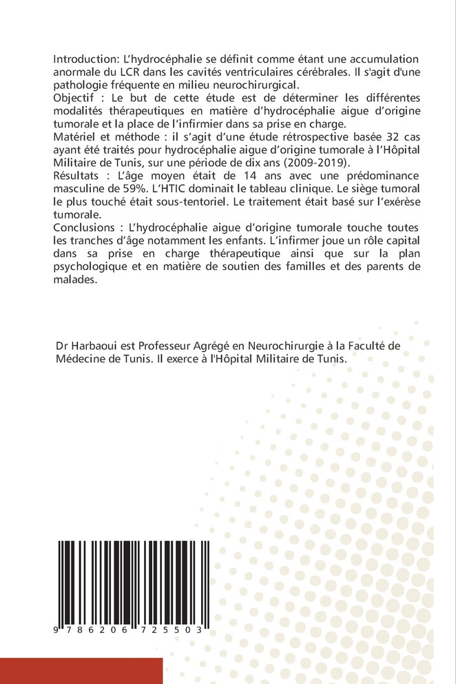 Prise en charge de l'hydrocéphalie aigue d'origine tumorale