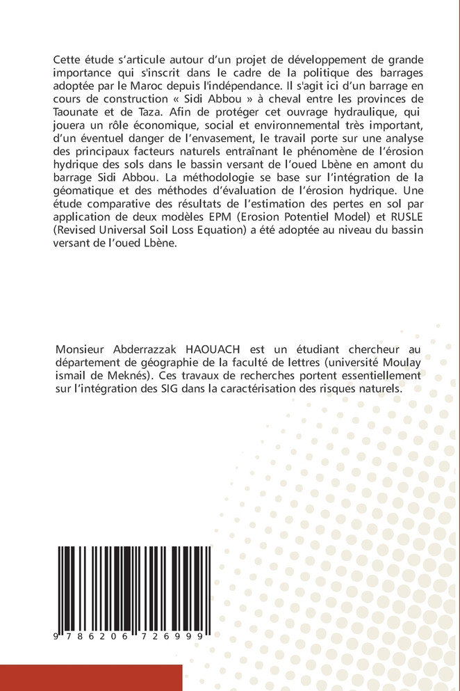 Apport des SIG pour l'estimation de l'érosion hydrique