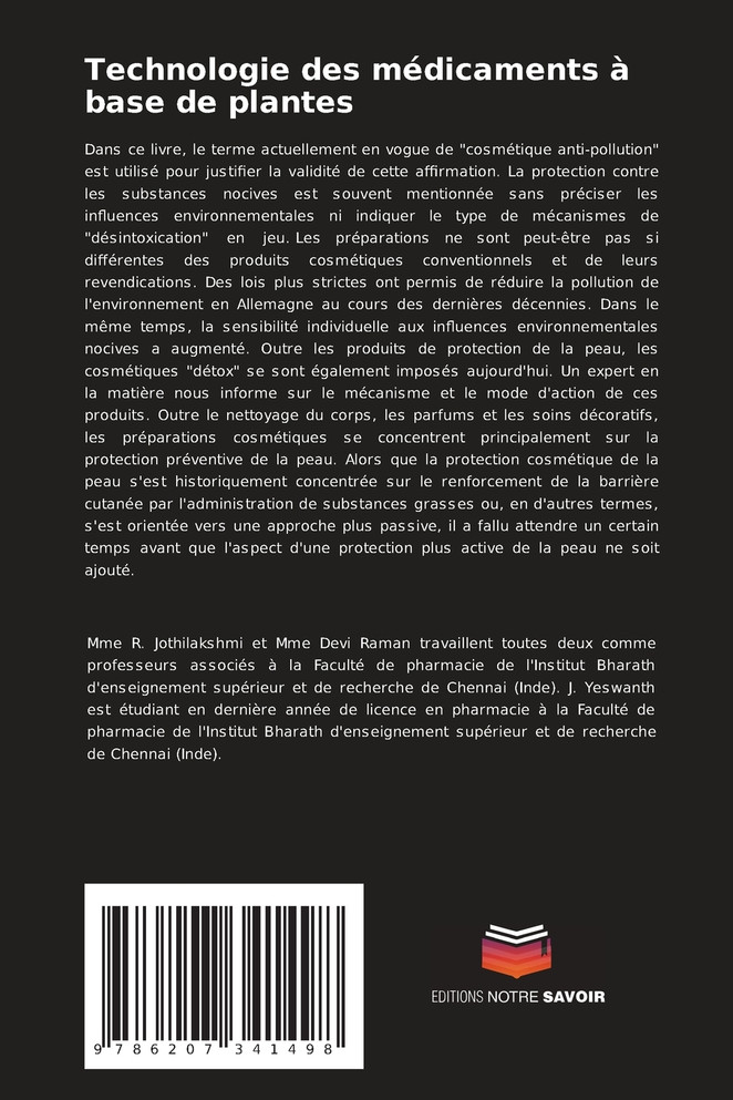 Technologie des médicaments à base de plantes