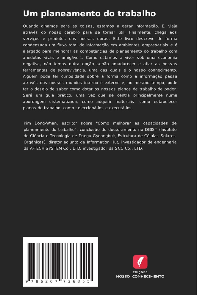 Um planeamento do trabalho