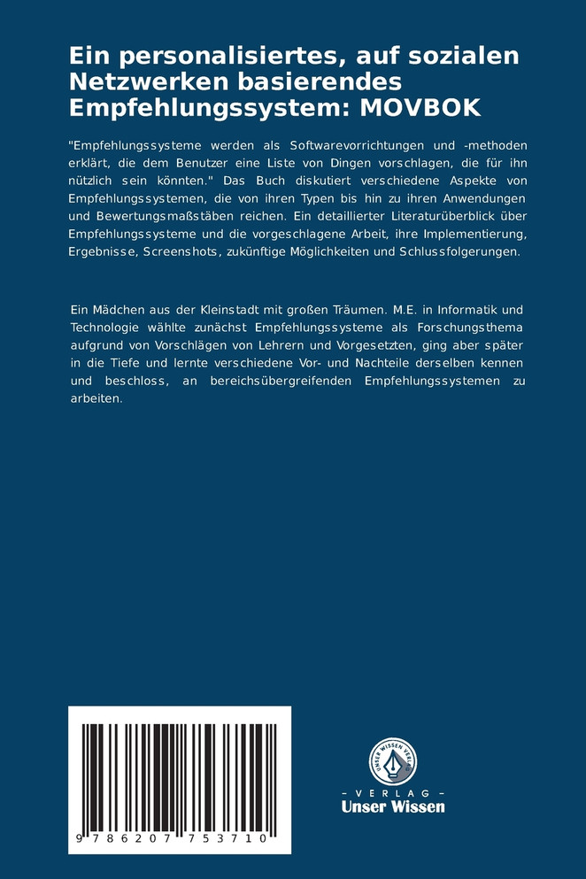 Ein personalisiertes, auf sozialen Netzwerken basierendes Empfehlungssystem