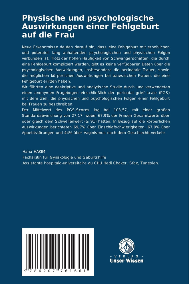 Physische und psychologische Auswirkungen einer Fehlgeburt auf die Frau