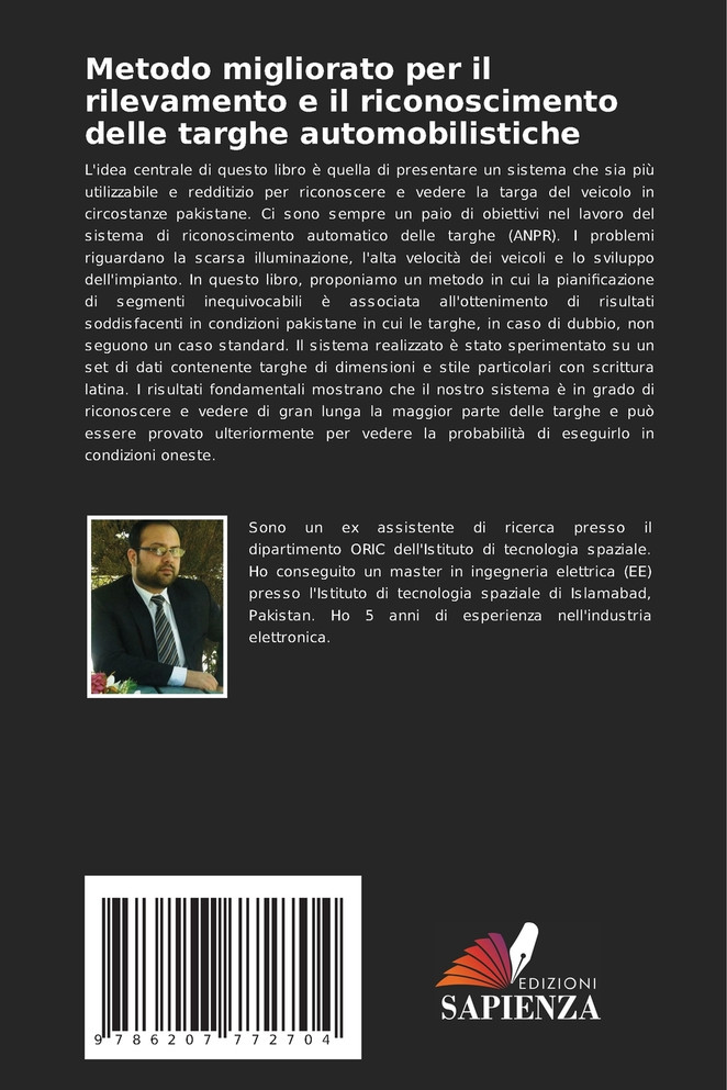 Metodo migliorato per il rilevamento e il riconoscimento delle targhe automobilistiche