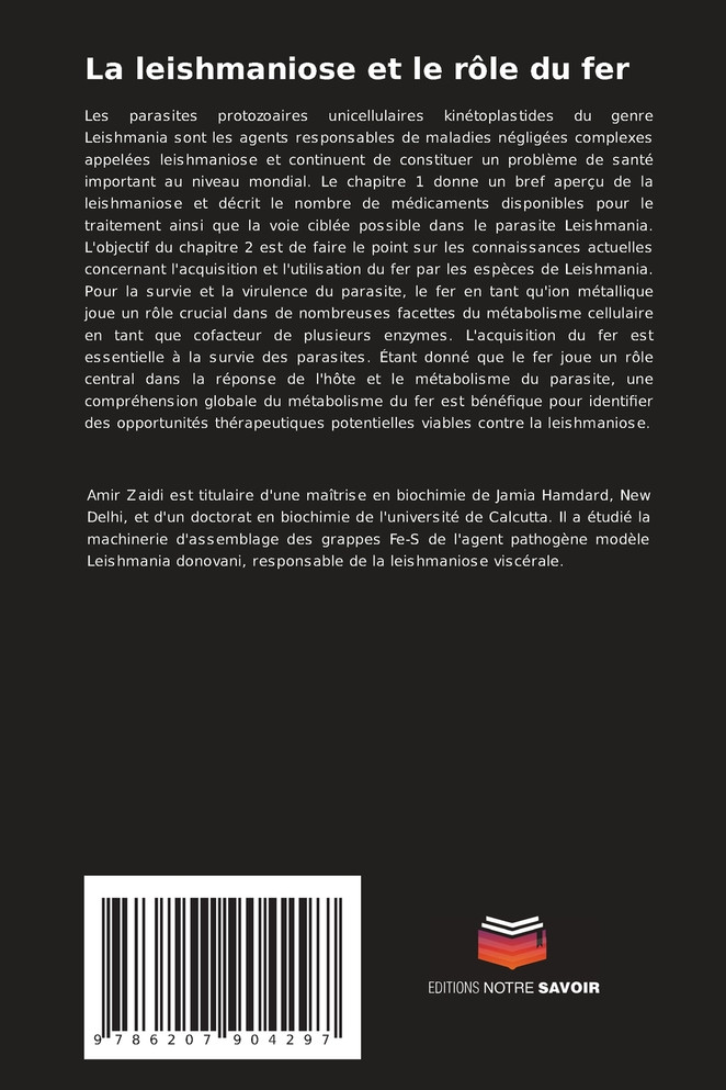 La leishmaniose et le rôle du fer