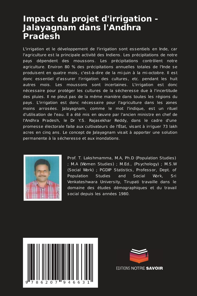 Impact du projet d'irrigation - Jalayagnam dans l'Andhra Pradesh