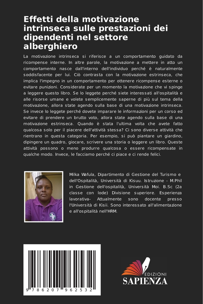Effetti della motivazione intrinseca sulle prestazioni dei dipendenti nel settore alberghiero