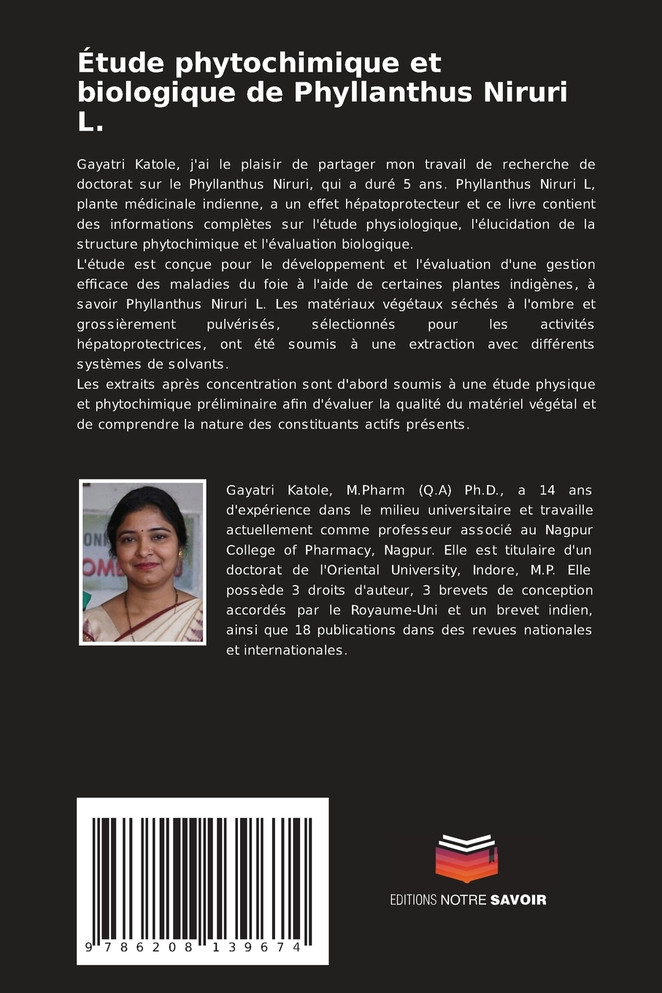 Étude phytochimique et biologique de Phyllanthus Niruri L.