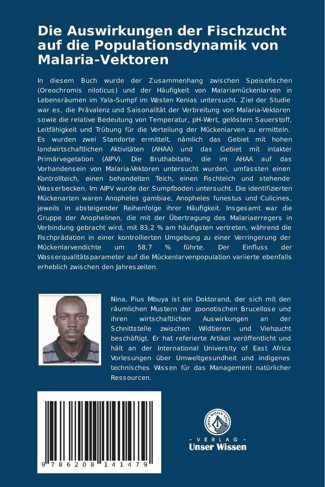 Die Auswirkungen der Fischzucht auf die Populationsdynamik von Malaria-Vektoren