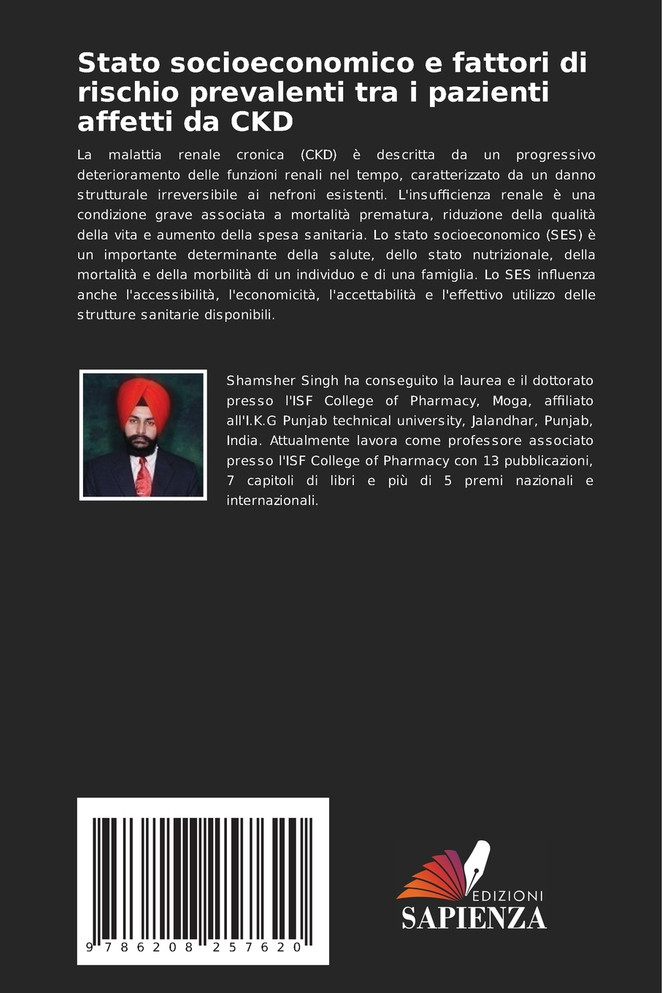 Stato socioeconomico e fattori di rischio prevalenti tra i pazienti affetti da CKD