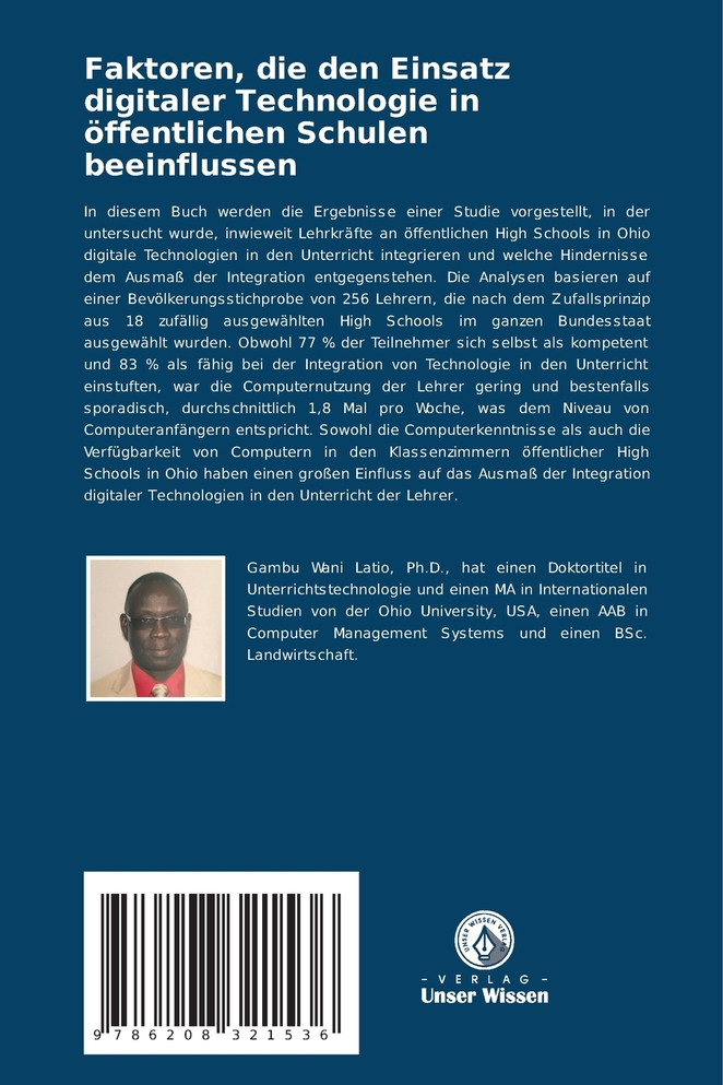 Faktoren, die den Einsatz digitaler Technologie in öffentlichen Schulen beeinflussen