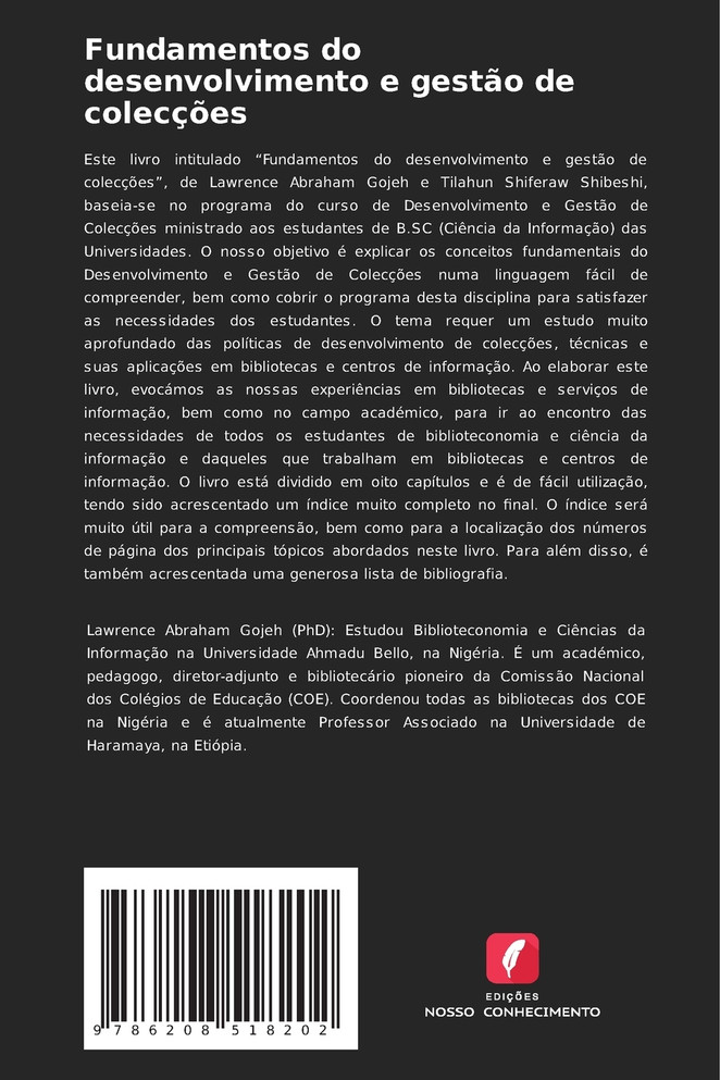 Fundamentos do desenvolvimento e gestão de colecções