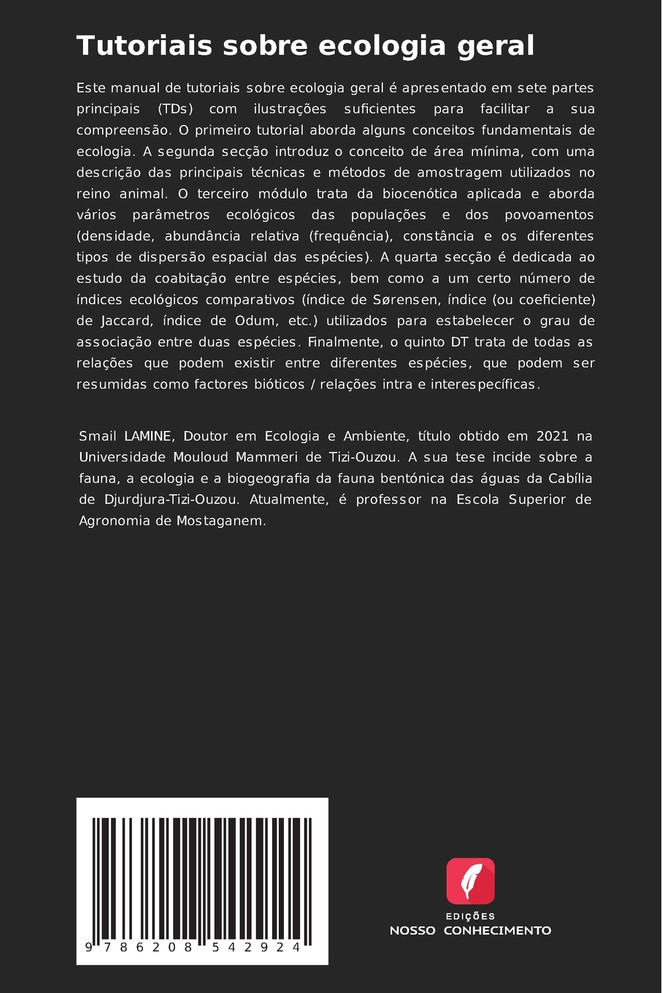 Tutoriais sobre ecologia geral