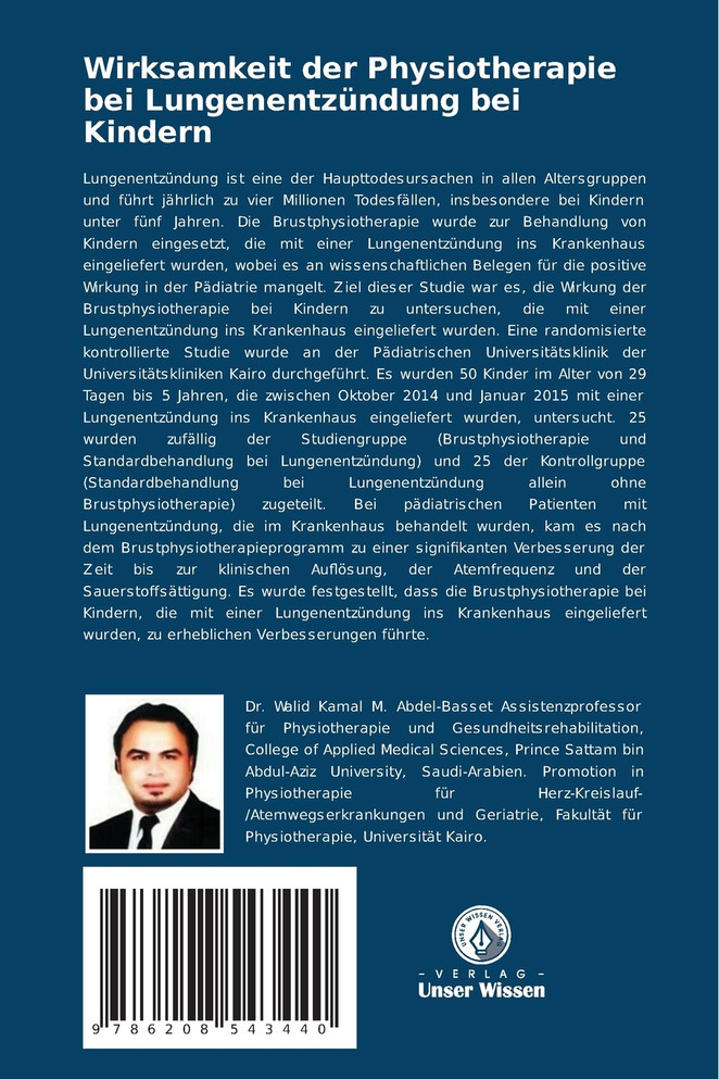 Wirksamkeit der Physiotherapie bei Lungenentzündung bei Kindern