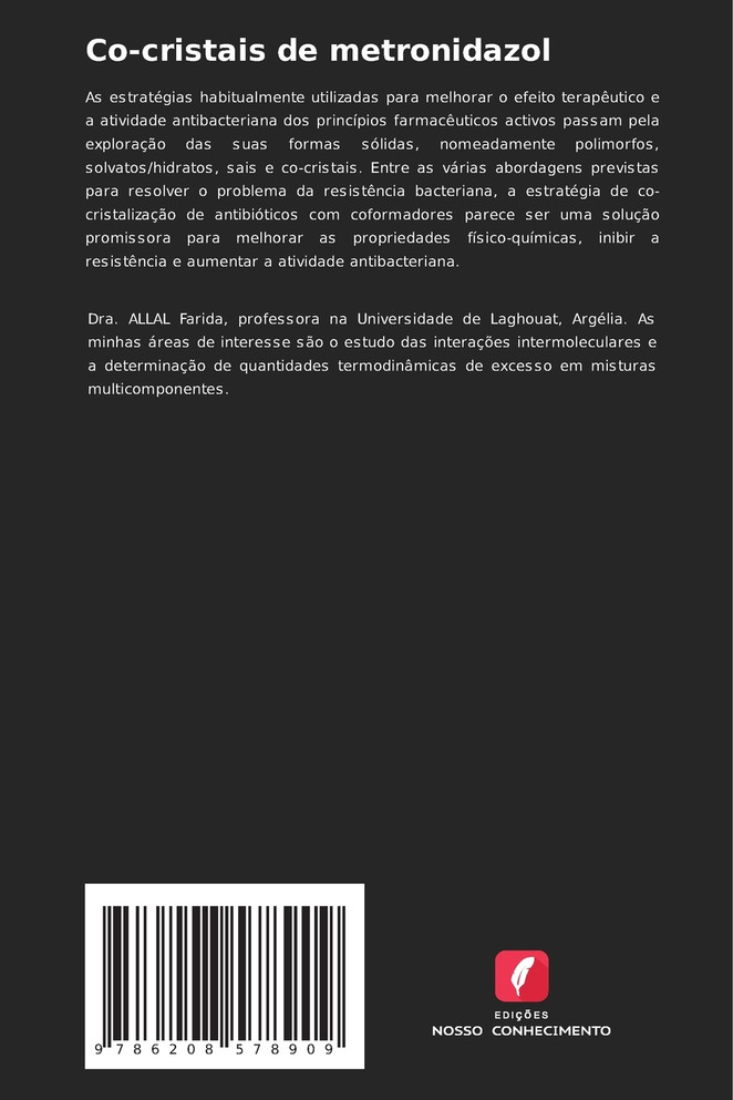 Co-cristais de metronidazol