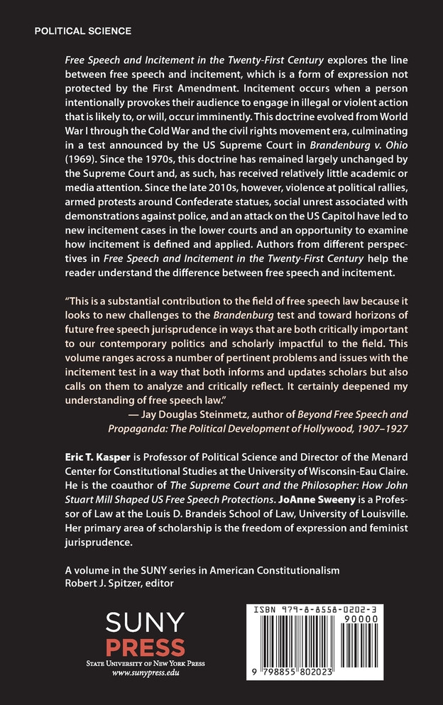 Free Speech and Incitement in the Twenty-First Century