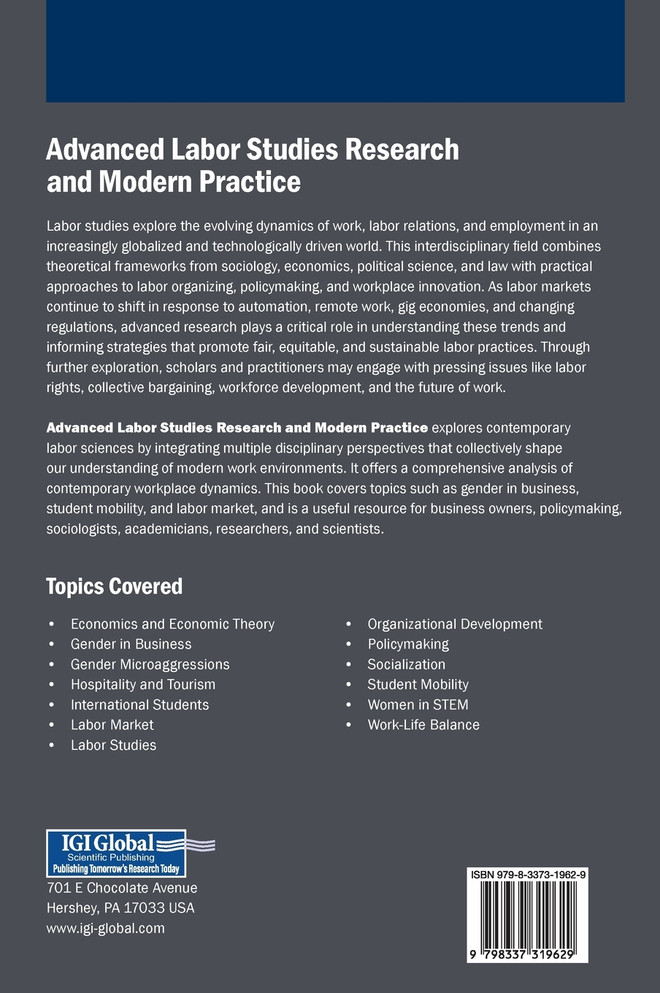 Advanced Labor Studies Research and Modern Practice