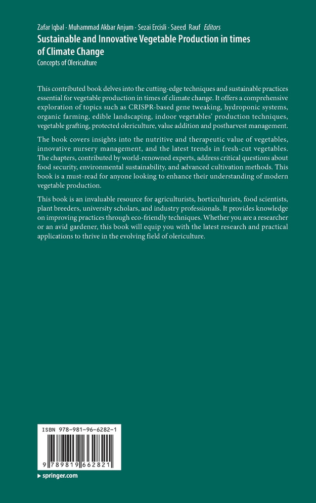 Sustainable and Innovative Vegetable Production in times of Climate Change