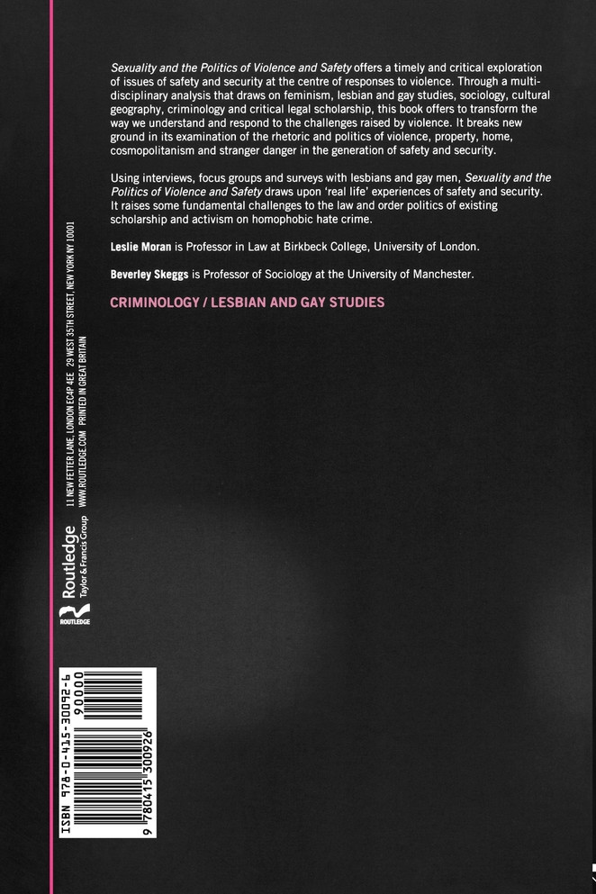 Sexuality and the Politics of Violence and Safety