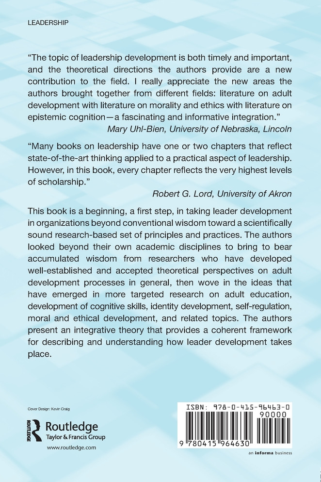 An Integrative Approach to Leader Development