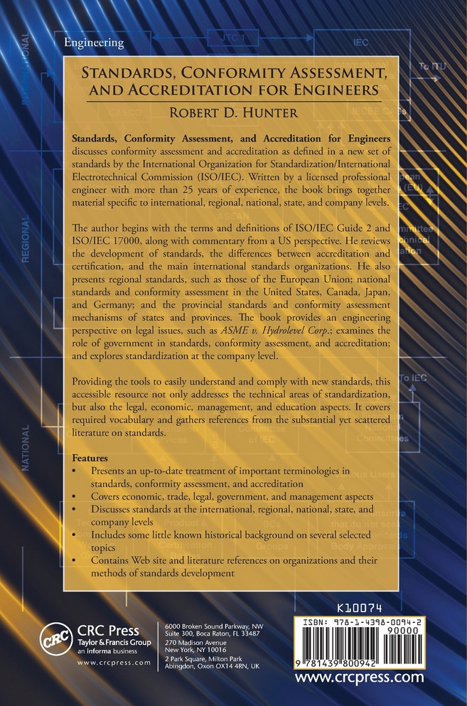 Standards, Conformity Assessment, and Accreditation for Engineers