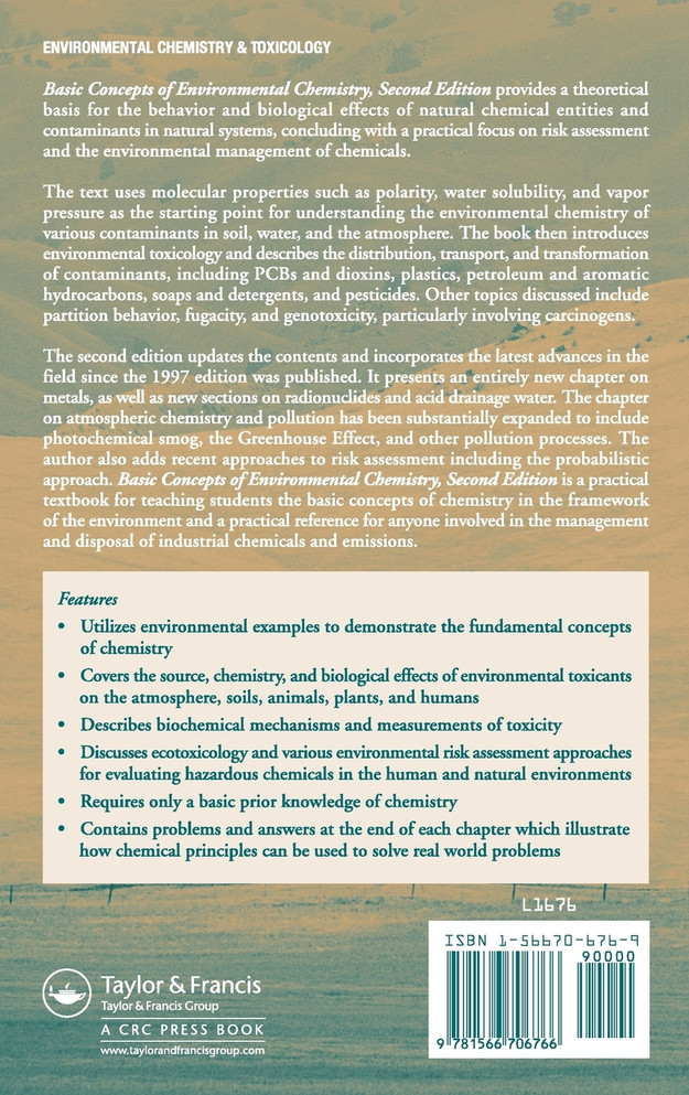 Basic Concepts of Environmental Chemistry