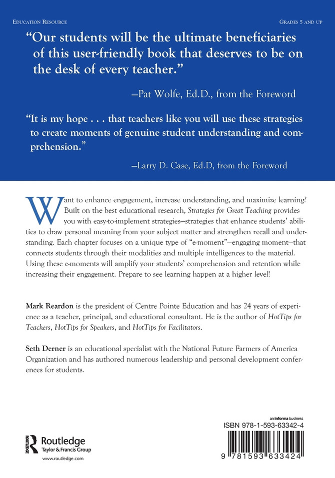 Strategies for Great Teaching