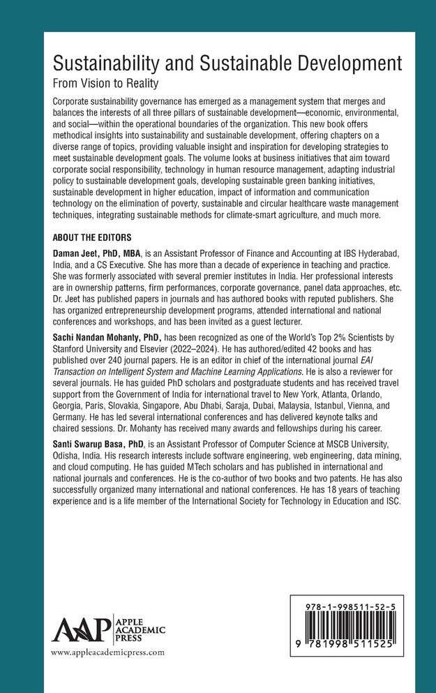 Sustainability and Sustainable Development