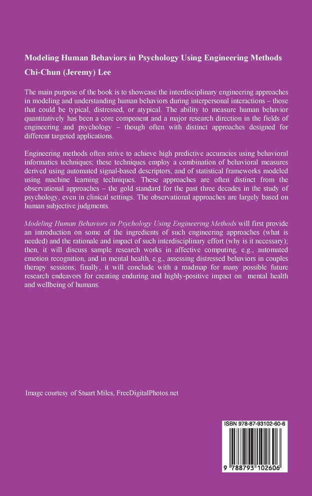 Modeling Human Behaviors in Psychology Using Engineering Methods