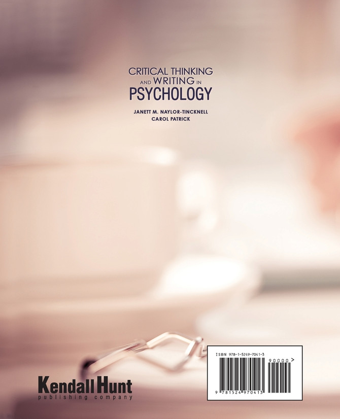 Critical Thinking and Writing in Psychology