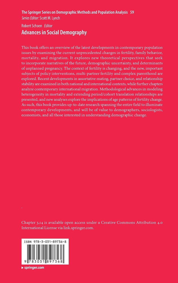 Advances in Social Demography